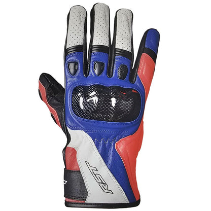 RST Stunt 3 CE Mens Gloves Red Blue White