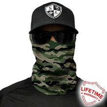 Green Military Camo Neck Tube