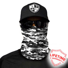 Wood Snow Camo Neck Tube Shield
