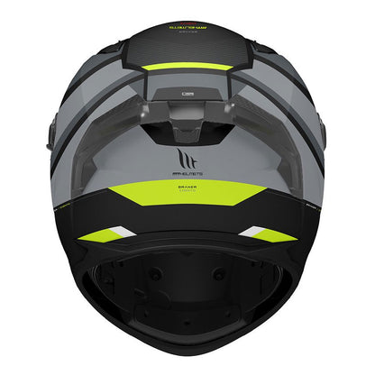 MT Braker SV Chento B3 Matt Black Yellow Full Face Helmet