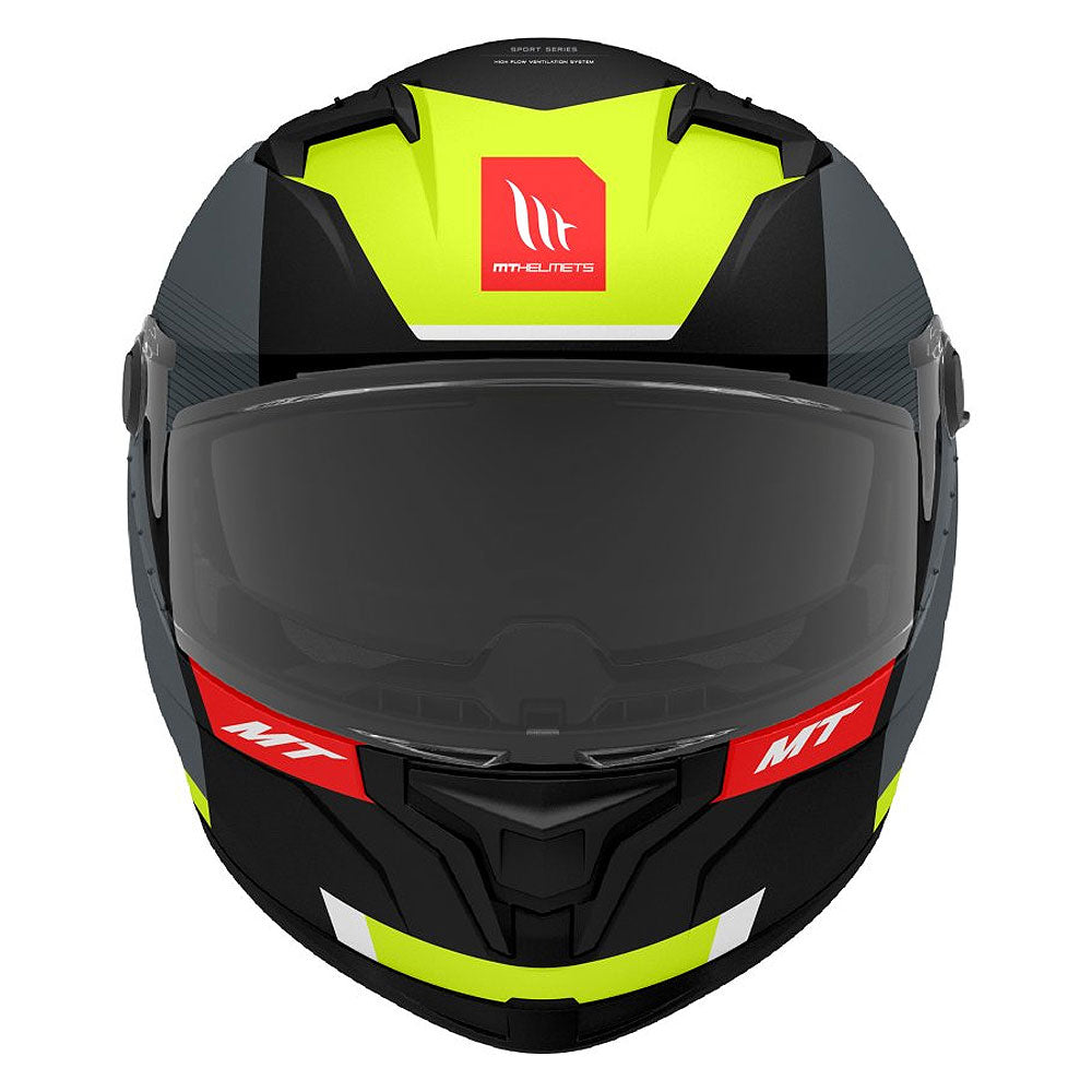 MT Braker SV Chento B3 Matt Black Yellow Full Face Helmet