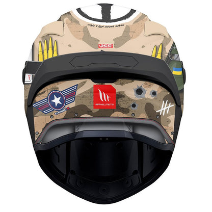MT Targo S Patton A2 Matt Sand Camo Full Face Helmet