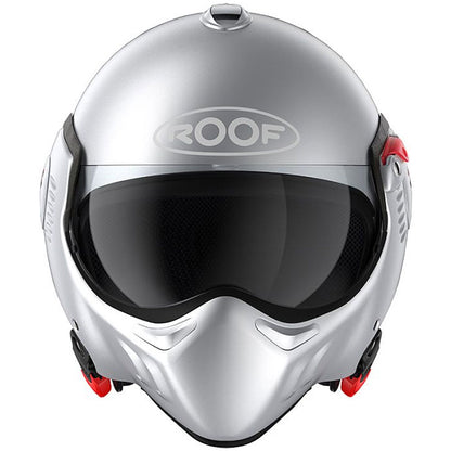 Roof RO5 Boxer Alpha Mat Silverwhite Flip Front Helmet