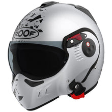 Roof RO5 Boxer Alpha Blackstar Mat Silverwhite Flip Front Helmet