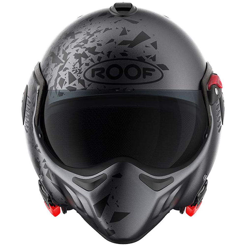 Roof RO5 Boxer Alpha Blackstar Mat Graphic Flip Front Helmet