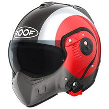 Roof RO5 Boxer Alpha Focus Red Silver Flip Front Helmet