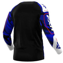 FXR Clutch Motocross Jersey Blue Camo Red 25
