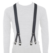 Oxford Riggers Braces Chic Black