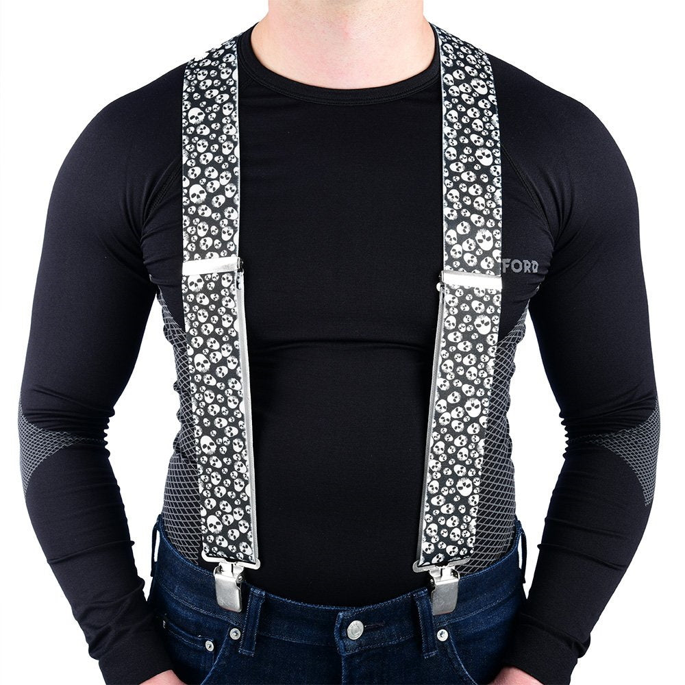 Oxford Riggers Braces Skulls