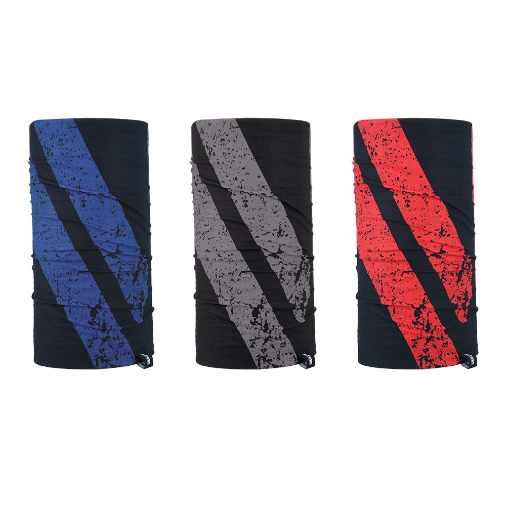 Oxford Graphite Stripe Comfy Neck Tubes 3 Pack