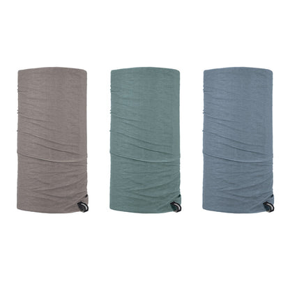 Oxford Grey Taupe Kahki Comfy Neck Tubes 3 Pack