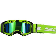 LS2 Aura Pro MX Goggles Black Green Iridium Visor