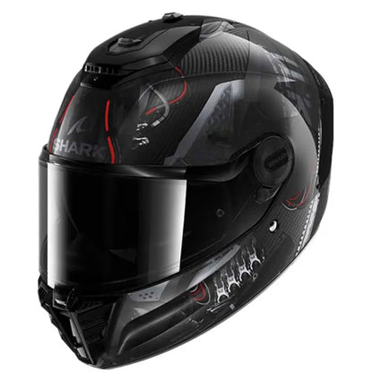 Shark Spartan RS Carbon XBot Black Anthracite Red Full Face Helmet