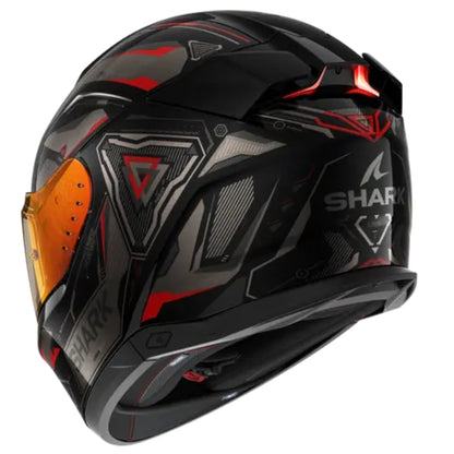 Shark Skwal I3 Linik KAR Black grey Red Full Face Crash Helmet