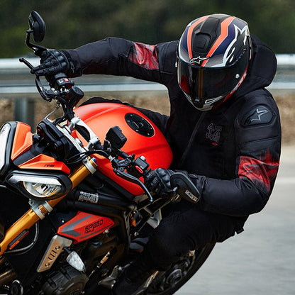 Alpinestars Zaca Air Venom Waterproof Jacket Black Bright Red