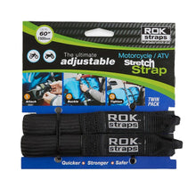 Rok Adjustable Stretch Strap Cruiser Black 2 Pack