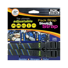 Rok Adjustable Stretch Strap Black Blue Green 2 Pack