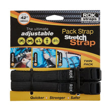 Rok Adjustable Stretch Strap Black 2 Pack