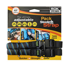 Rok Adjustable Stretch Strap Black Blue Green 2 Pack