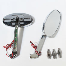 Oval Led Mirror Ind 10mm Harley