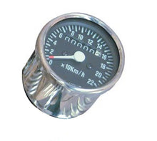 Mini Speedo 60mm Black Face (KPH)