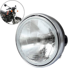 RD250LC/RD350LC Replica Headlight Chrome Rim Black Shell