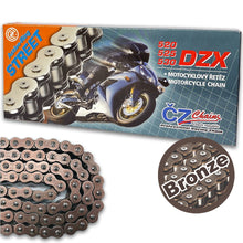 525DZXx096 Bronze A-Ring CZ Chain