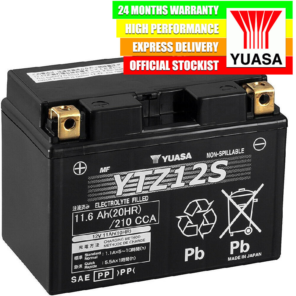 Yuasa YTZ12S 12V High Performance Maintenance Free Battery