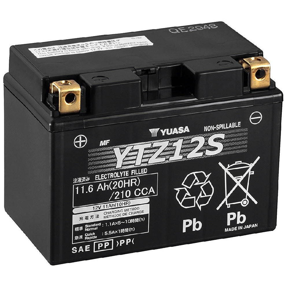 Yuasa YTZ12S 12V High Performance Maintenance Free Battery