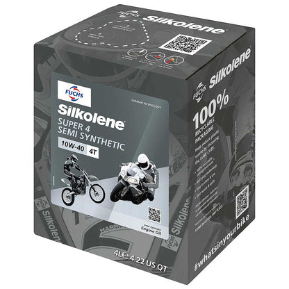 Silkolene Super4 10w40 MC-Synthetic 4 Litre