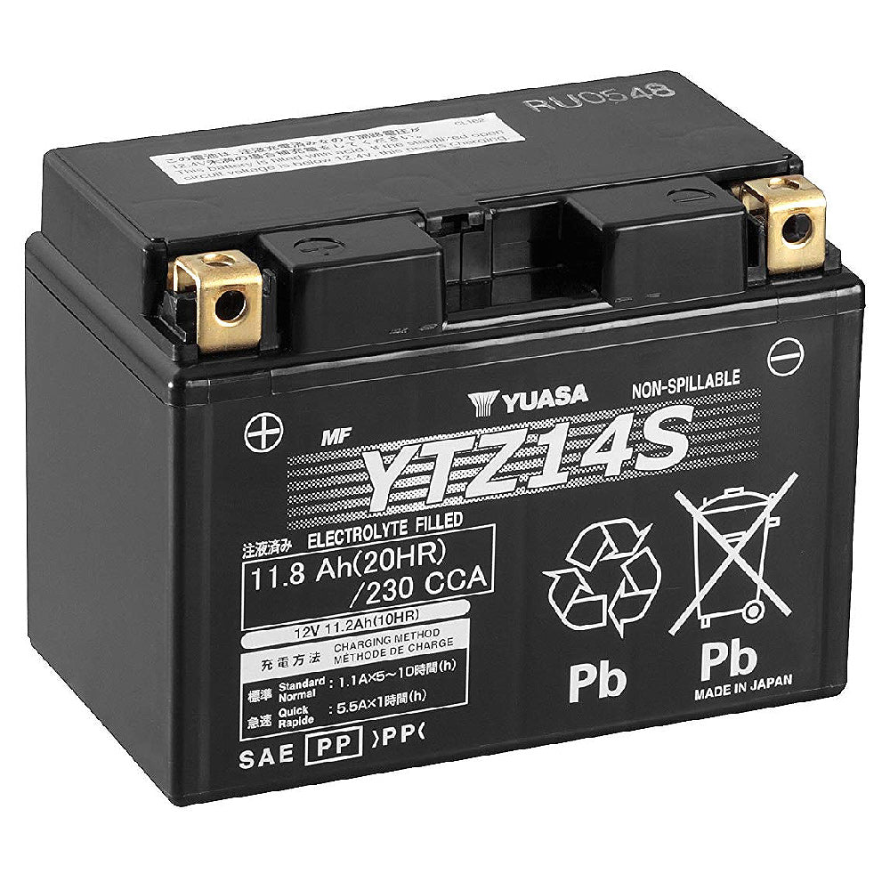 Yuasa YTZ14S 12V High Performance Maintenance Free Battery