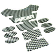 Ducati Logo Spine Carbon Look Tank Pad