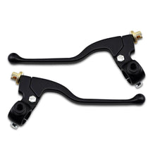 Black Brake & Clutch Lever Assemblies with Mirror Mounts