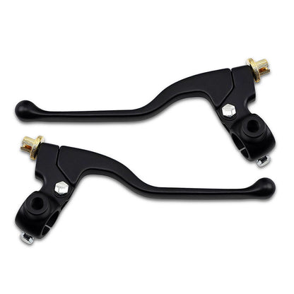 Black Brake & Clutch Lever Assemblies with Mirror Mounts