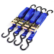 4-Piece Ratchet Tiedown Straps