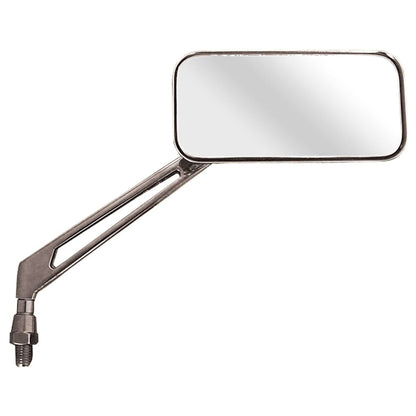 10mm Runner Rect Chrome Mirrors Pair
