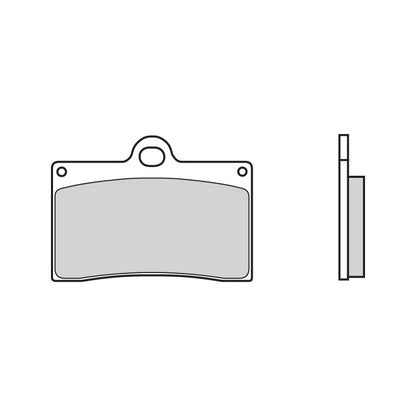 07BB15.RC Brembo RC Carbon Ceramic Front Brake Pads