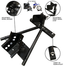 Black Motorcycle Wheel Chock
