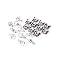 Keiti D-Ring Quick Release Fairing Clips Black 14mm 10 Pack