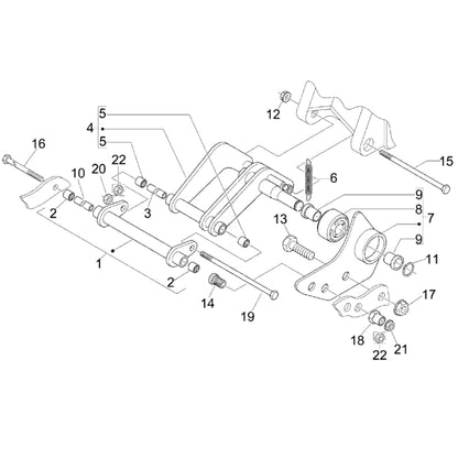 Piaggio Genuine Engine Mount Spacer CM067803