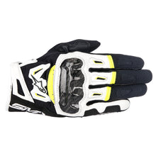 Alpinestars SMX-2 Air Carbon V2 Gloves Black White Yellow Fluo