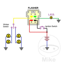 LED Flasher Relay Honda 4 Pin