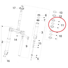 Piaggio Genuine Top Steering Bearing Kit 650693