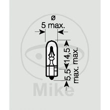 12v 2w T5 W2X4.6D Bulb