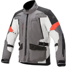 Alpinestars Valparaiso V3 Drystar Jacket Dark Grey Light Grey Red