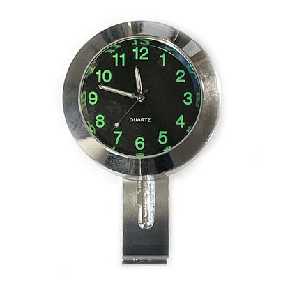 Silver Clamp On Clock 43mm Dia 7/8 Clamp