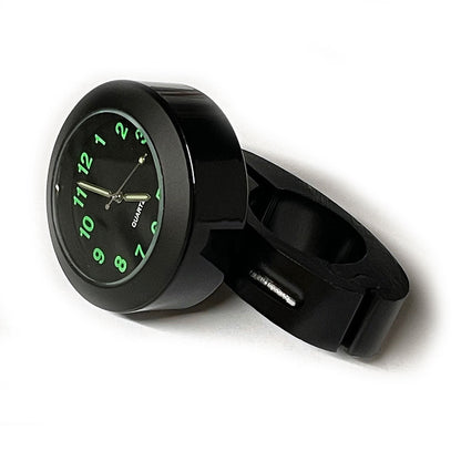 Black Clamp On Clock 43mm Diameter 7/8 Clamp