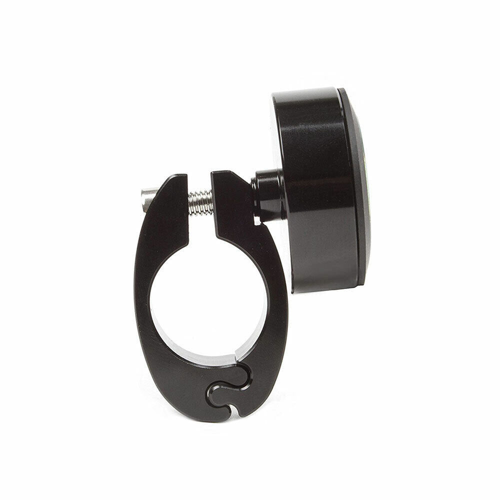 Black Clamp On Clock 43mm Diameter 7/8 Clamp