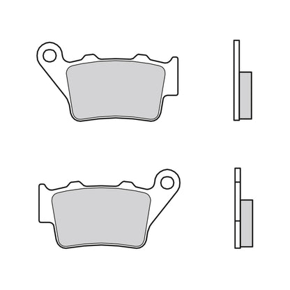 07BB02.CC Brembo CC Road Carbon Ceramic Rear Brake Pads