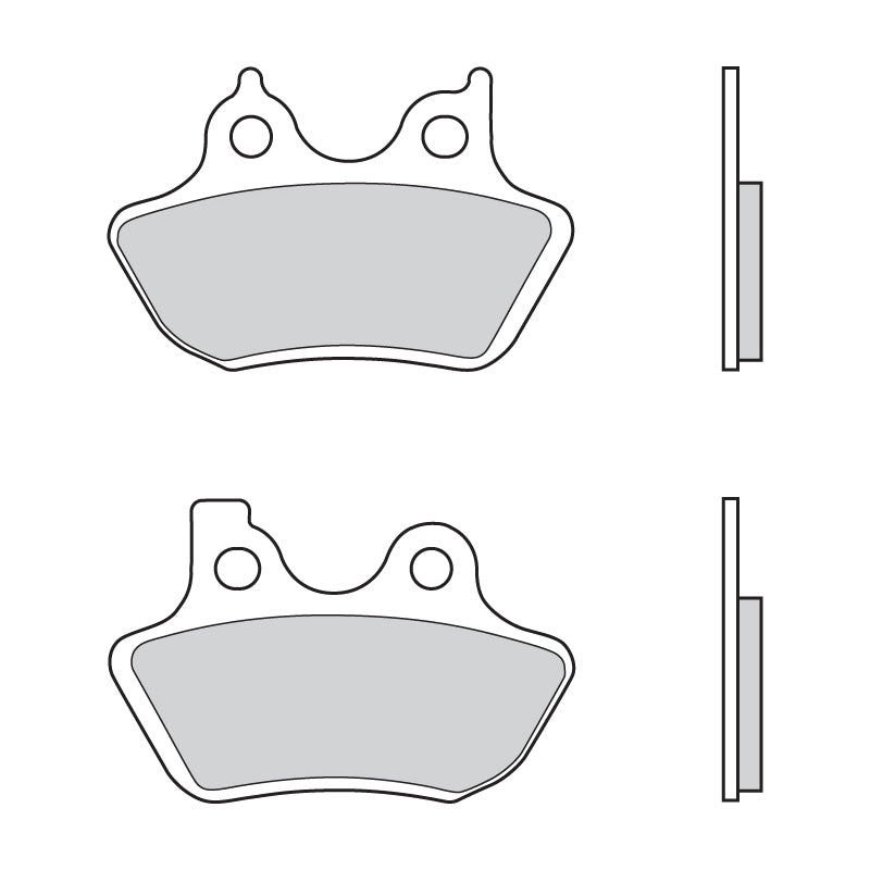 07HD16.CC Brembo CC Road Carbon Ceramic Rear Brake Pads